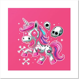 Gothic Unicorn Fantasy Posters and Art